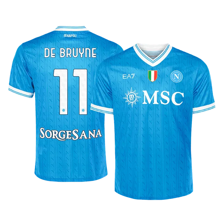 DE BRUYNE #11 Napoli Home Soccer Jersey 2025/26