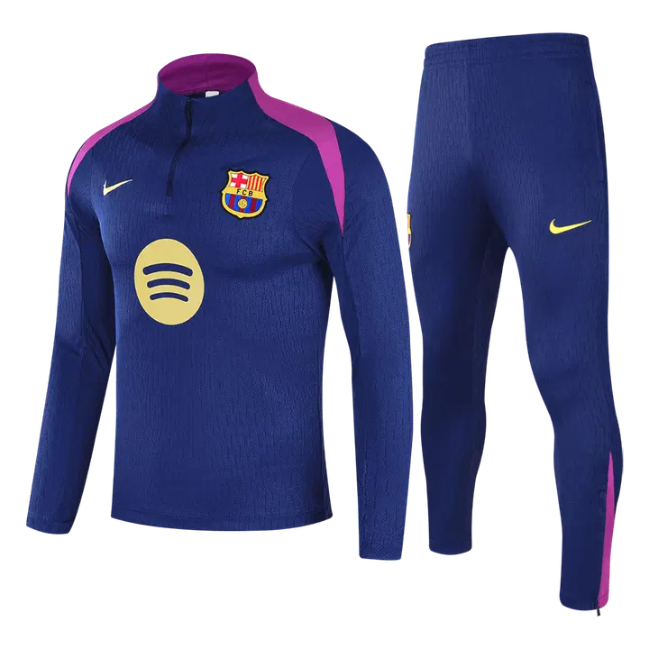 Barcelona 1/4 Zip Tracksuit 2025/26 Kids Navy