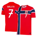 SØRLOTH #7 Norway Home Soccer Jersey World Cup 2026
