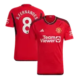 B.FERNANDES #8 Manchester United Home Soccer Jersey 2023/24