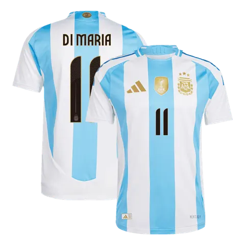 DI MARIA #11 Argentina Home Authentic Soccer Jersey