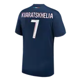 KVARATSKHELIA #7 PSG Home Soccer Jersey