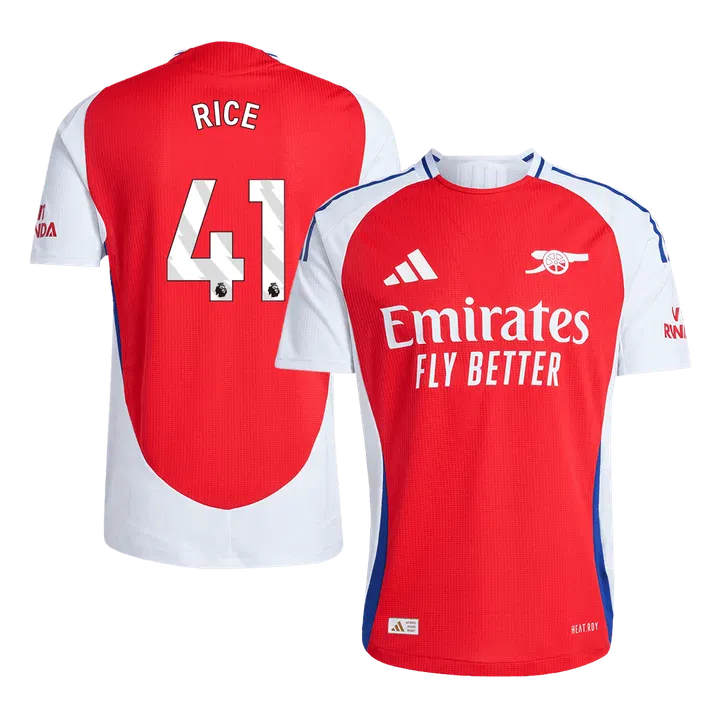RICE #41 Arsenal Home Player Version Jersey