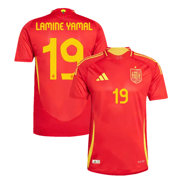 LAMINE YAMAL #19 Spain Home inspired Soccer Jersey EURO
