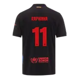 RAPHINHA #11 Barcelona Away Soccer Jersey -UCL