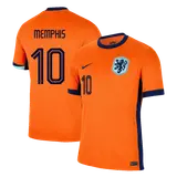 MEMPHIS #10 Netherlands Home Soccer Jersey EURO