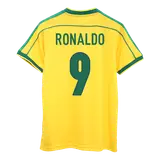 Retro Soccer Jersey RONALDO #9 Brazil Home 1998
