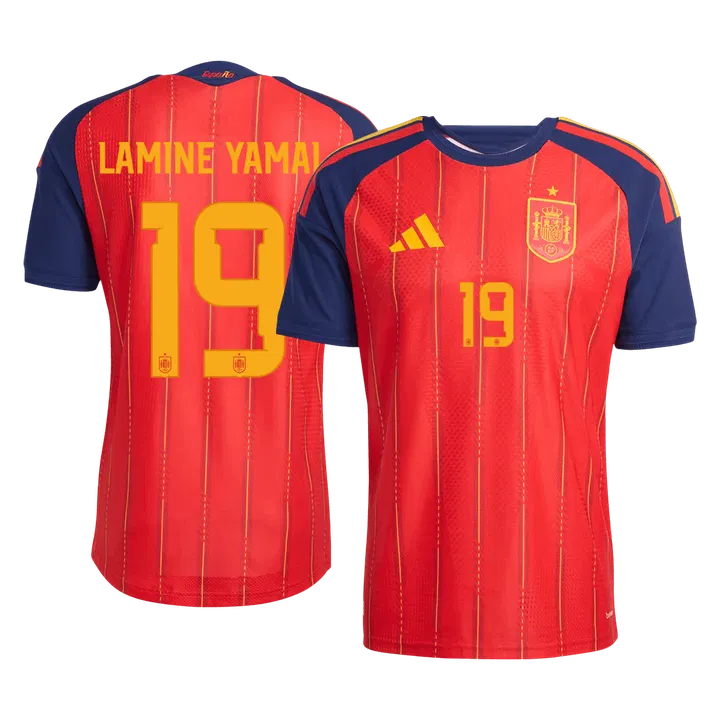LAMINE YAMAL #19 Spain Home Player Version Jersey World Cup 2026
