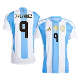 J.ALVAREZ #9 Argentina Home Soccer Jersey