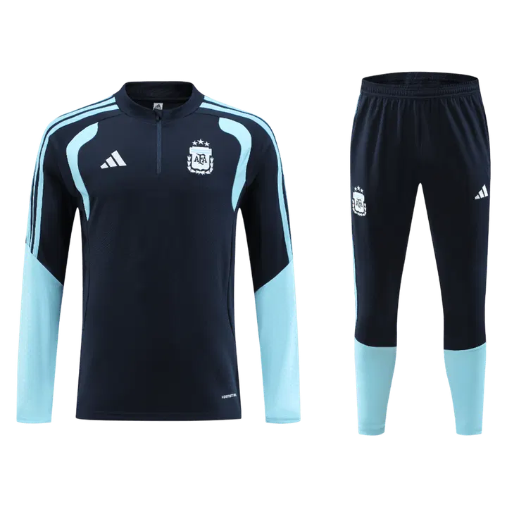 Argentina 1/4 Zip Tracksuit 2026 Kids Navy