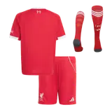 Liverpool Home Kids Soccer Jerseys Full Kit 2025/26