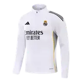 Real Madrid 1/4 Zip Tracksuit 2025/26 Kids White