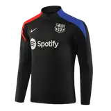 Barcelona 1/4 Zip Tracksuit Kids Black