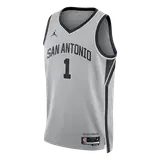 Wembanyama #1 San Antonio Spurs Swingman NBA Jersey - Statement Edition