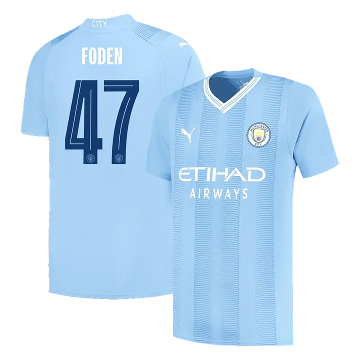 FODEN #47 Manchester City Home Soccer Jersey 2023/24