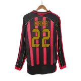 Retro Soccer Jersey KAKA' #22 AC Milan Home Long Sleeve 2006/07