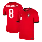 B.FERNANDES #8 Portugal Home Soccer Jersey EURO