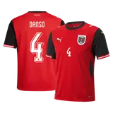 DANSO #4 Austria Home Soccer Jersey World Cup 2026