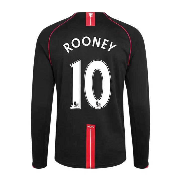 Retro Soccer Jersey ROONEY #10 Manchester United Away Long Sleeve 2007/08