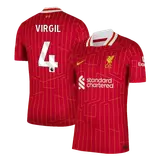 VIRGIL #4 Liverpool Home Player Version Jersey