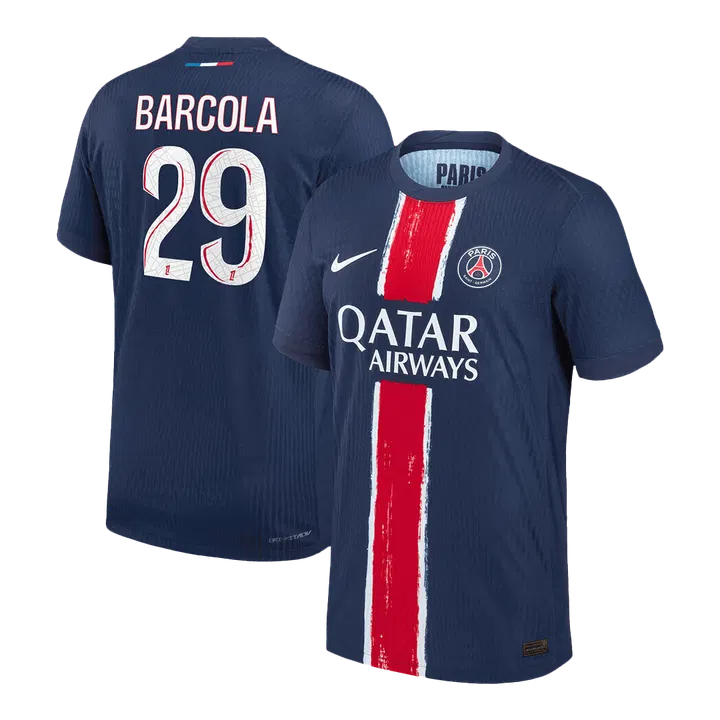 BARCOLA #29 PSG Home Player Version Jersey