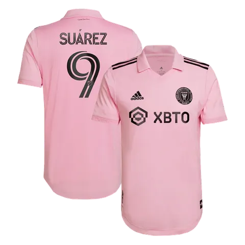 SUÁREZ #9 Inter Miami CF Home Authentic Soccer Jersey 2022
