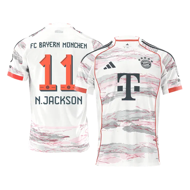 N.JACKSON #11 Bayern Munich Away Soccer Jersey 2025/26