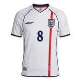 Retro Soccer Jersey SCHOLES #8 England Home 2002