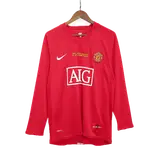 Retro Soccer Jersey RONALDO #7 Manchester United Home Long Sleeve 2007/08 - UCL Final