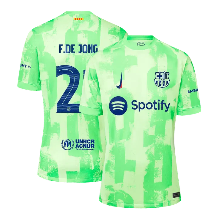 F.DE JONG #21 Barcelona Third Away Soccer Jersey -UCL