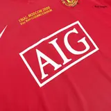 Retro Soccer Jersey RONALDO #7 Manchester United Home Long Sleeve 2007/08 - UCL Final