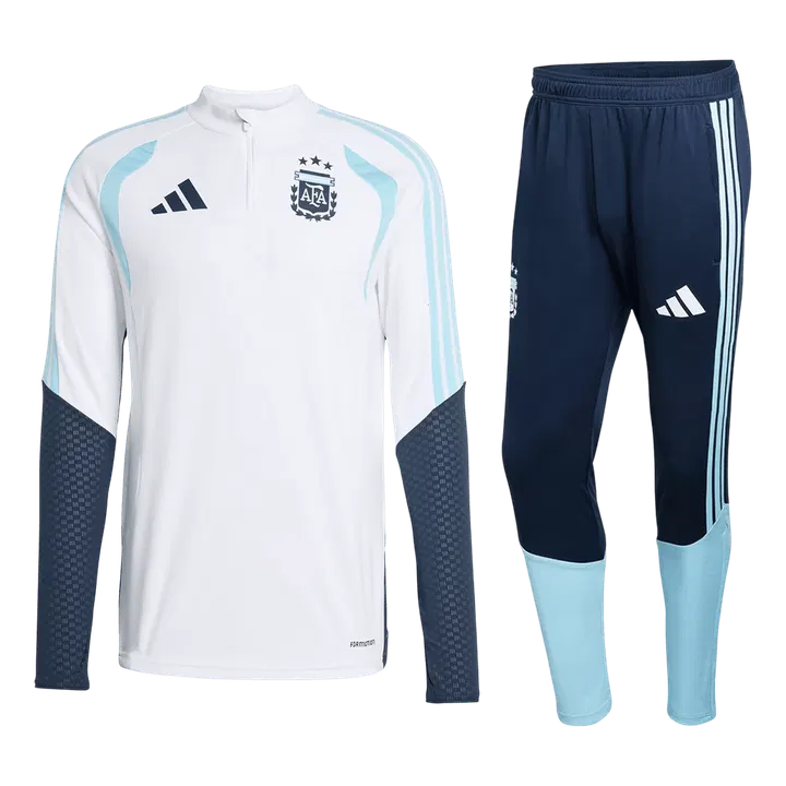 Argentina 1/4 Zip Tracksuit 2026 Kids White