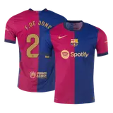 F.DE JONG #21 Barcelona Home Player Version Jersey