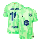 LAMINE YAMAL #19 Barcelona Third Away Soccer Jersey - UCL(Spotify Logo Without Text）