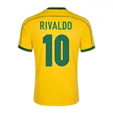 Retro Soccer Jersey RIVALDO #10 Brazil Home 1998