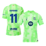 RAPHINHA #11 Barcelona Third Away Player Version Jersey - UCL(Spotify Logo Without Text）