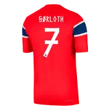 SØRLOTH #7 Norway Home Player Version Jersey World Cup 2026