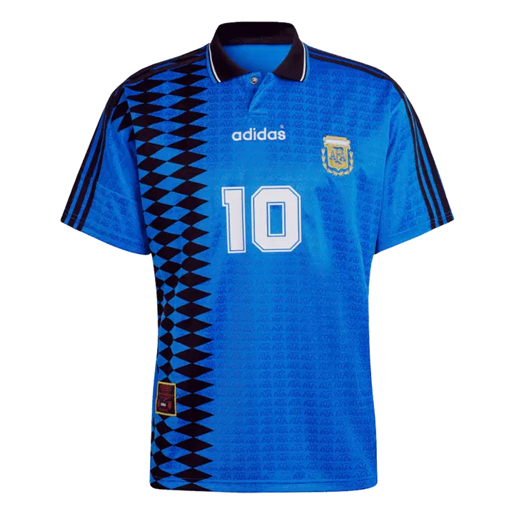 Retro Soccer Jersey #10 Argentina Away 1994