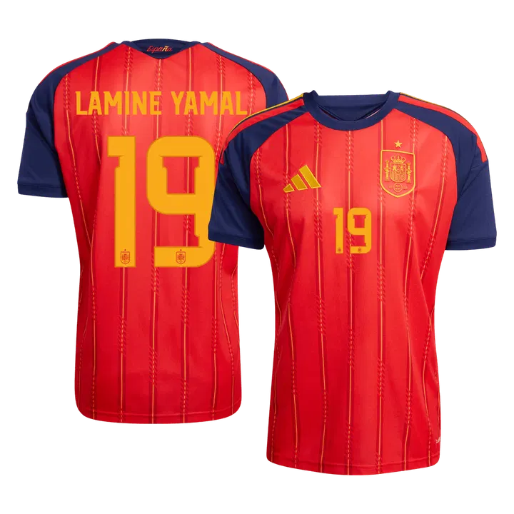 LAMINE YAMAL #19 Spain Home Soccer Jersey 2026