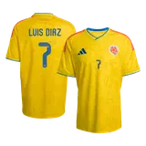 LUIS DíAZ #7 Colombia Home Soccer Jersey World Cup 2026