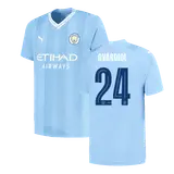 GVARDIOL #24 Manchester City Home Soccer Jersey 2023/24 -UCL