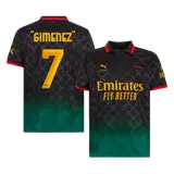 "GIMENEZ" #7 AC Milan Fourth Away Soccer Jersey