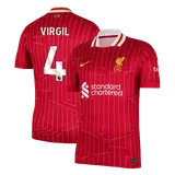 VIRGIL #4 Liverpool Home Soccer Jersey