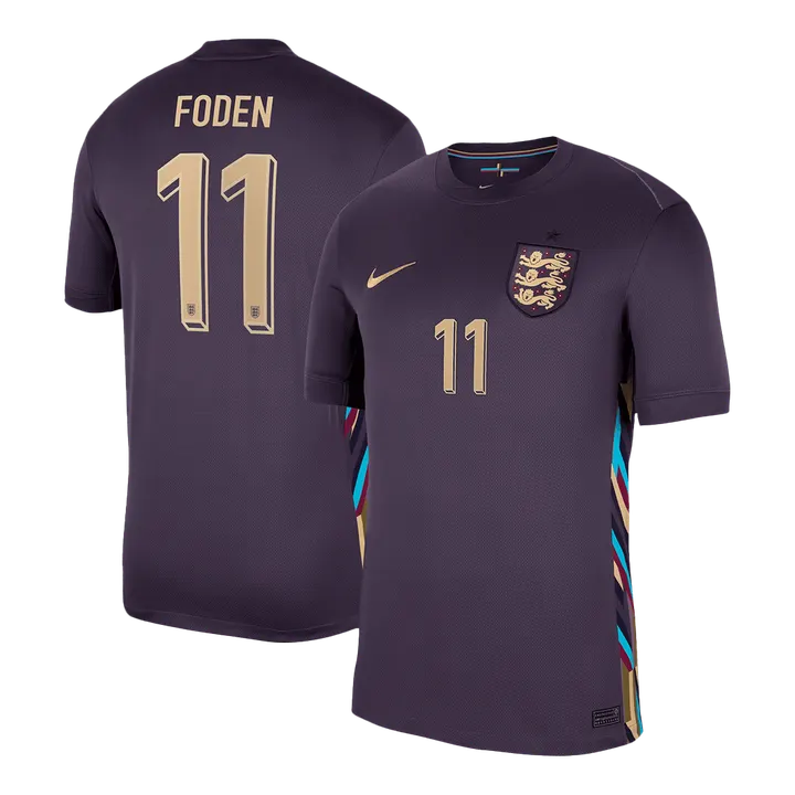 FODEN #11 England Away Soccer Jersey EURO