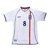 Retro Soccer Jersey SCHOLES #8 England Home 2002
