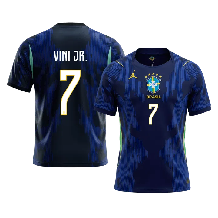 VINI JR. #7 Brazil Away Soccer Jersey World Cup 2026