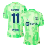 RAPHINHA #11 Barcelona Third Away Soccer Jersey -UCL
