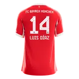 LUIS DÍAZ #14 Bayern Munich Home Soccer Jersey 2025/26