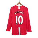 Retro Soccer Jersey ROONEY #10 Manchester United Home Long Sleeve 2007/08
