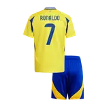 RONALDO #7 Al Nassr Home Kids Soccer Jerseys Kit - ACL